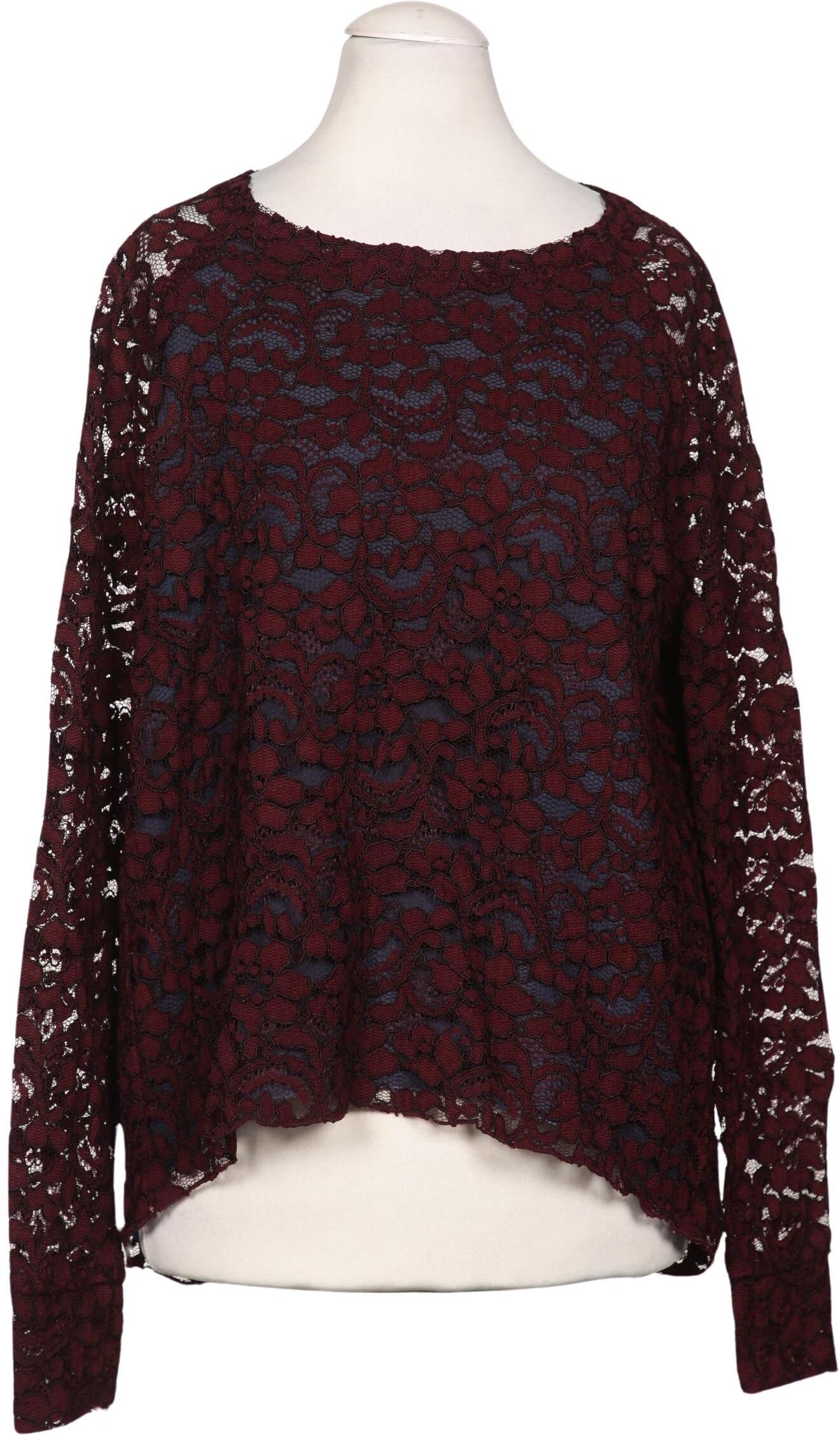 JO NO FUI Damen Bluse, Bordeaux, Gr. EU 34 (IT 40), Viskose / Synthetik - Second Hand