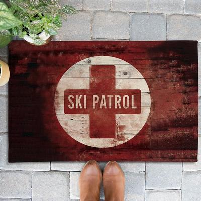 Laural Home Ski Patrol Outdoor Door Mat