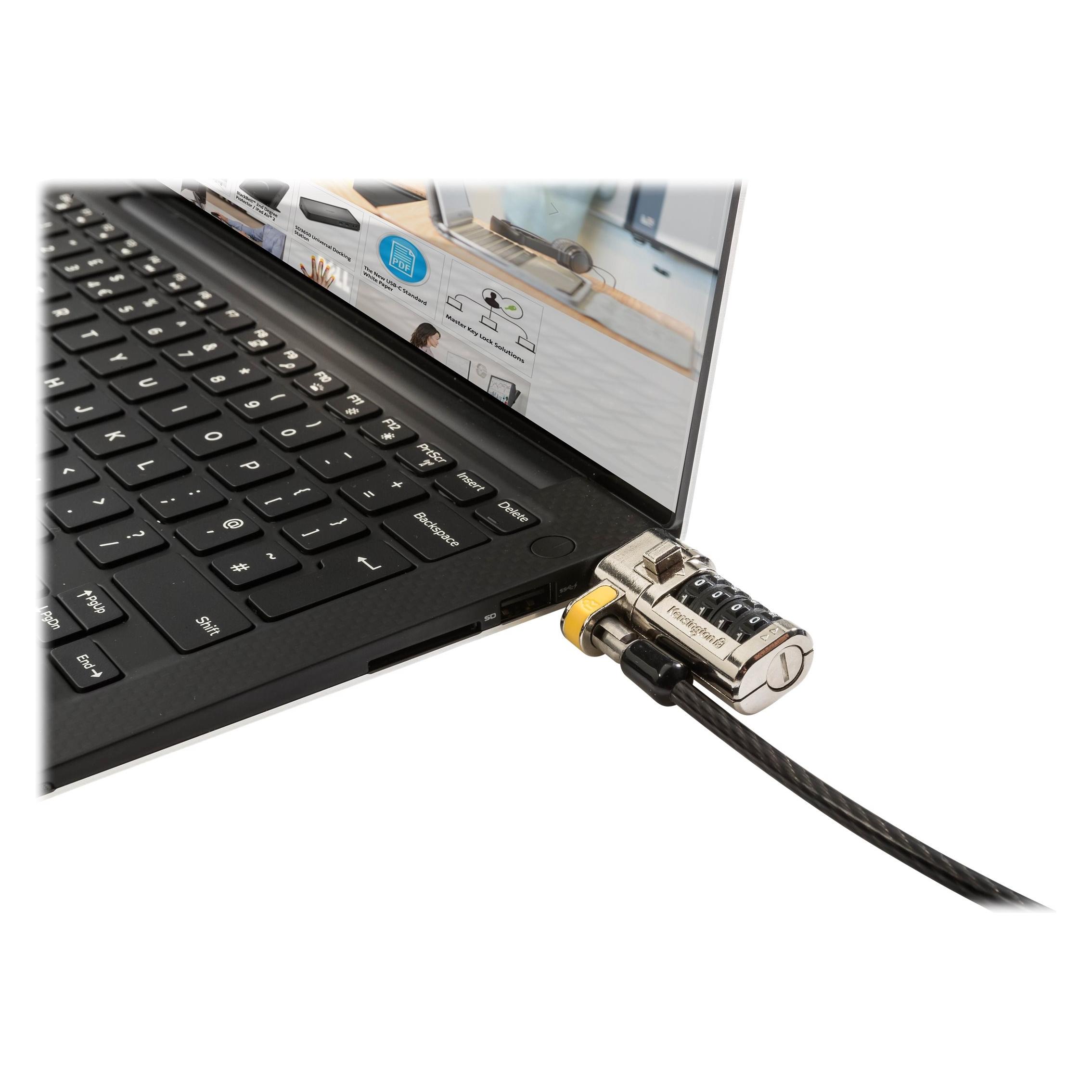 Dell cable lock Black, Chrome 1.8 m (8GG8X)