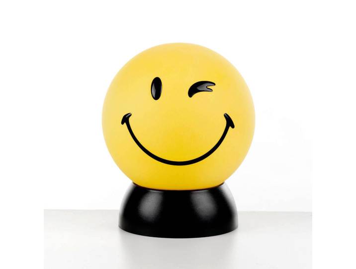 Kindertischleuchte 2001 Smiley, Hellgelb, Kunststoff, rund, 15x20x15 cm, Eec, ohne Chemie, Lampen & Leuchten, Innenbeleuchtung, Kinderzimmerlampen, Kindertischleuchten