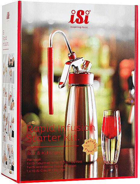 ISI Gourmet Whip 0,5 L Rapid Infusion silber EG