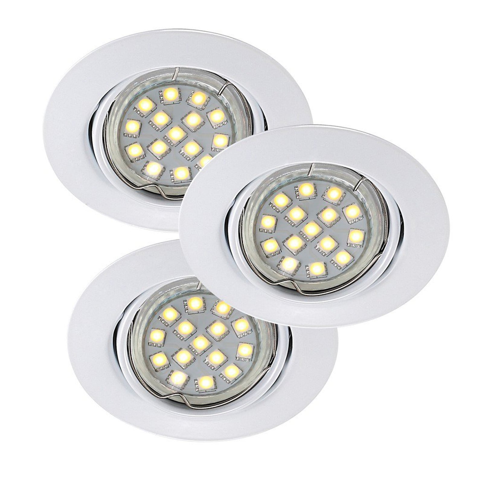 Nordlux Triton LED SMD Inbouwlamp, draaibaar, wit, IP23, 3x35W, 54360101