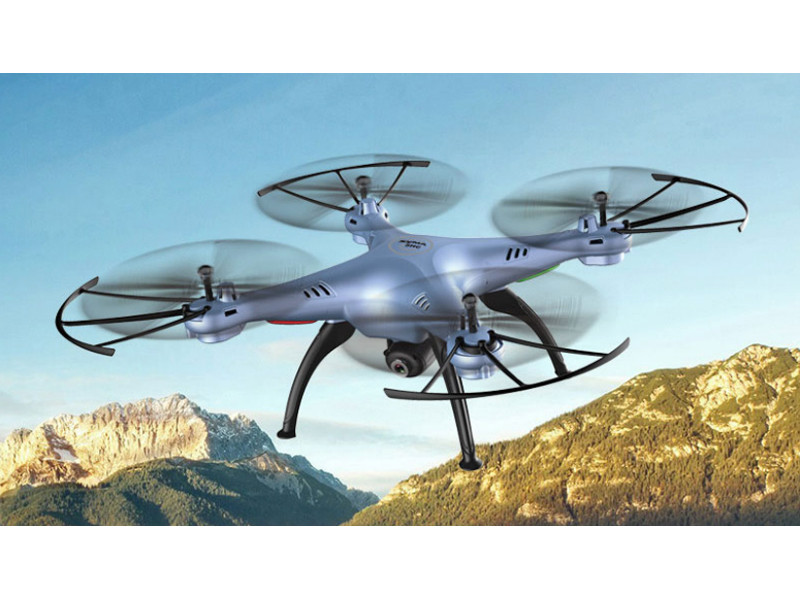 Syma Toys Quadcopter SYMA X5HW 2.4G 4-kanaals met gyroscoop en camera - Blauw