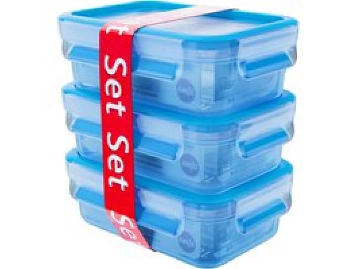 TEFAL Lot de 2 ou 3 boîtes de conservation Clip & Close (Set de 3 boîtes, rectangulaires)