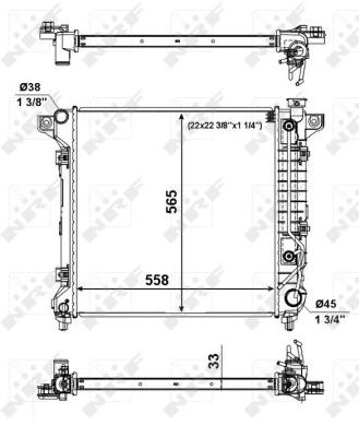 Nrf Kühler, Motorkühlung Easy Fit 56023 Für Dodge Chrysler