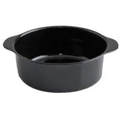 MONOUSO - Plastikschüssel mit Griffen Schwarz 52ml (200 Stück)