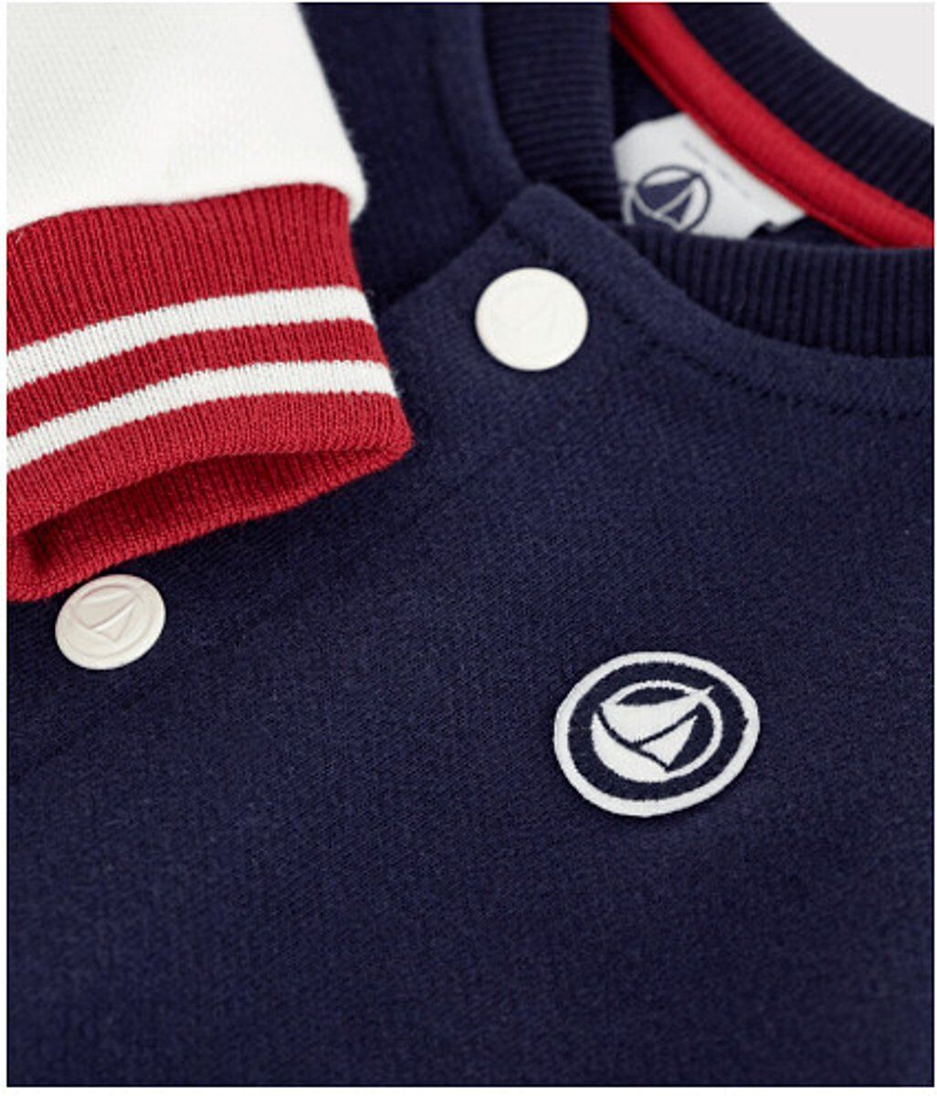 PETIT BATEAU Sweat pressionné esprit Teddy en coton