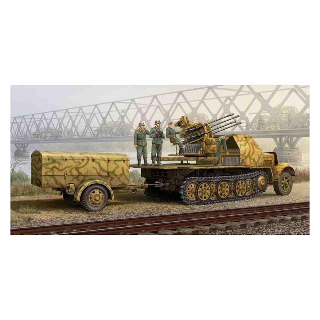 Trumpeter German 2cm Flakvierling 38 auf Selbstfahrlafette (Sd.Kfz.7/1 Late Version) (01524)