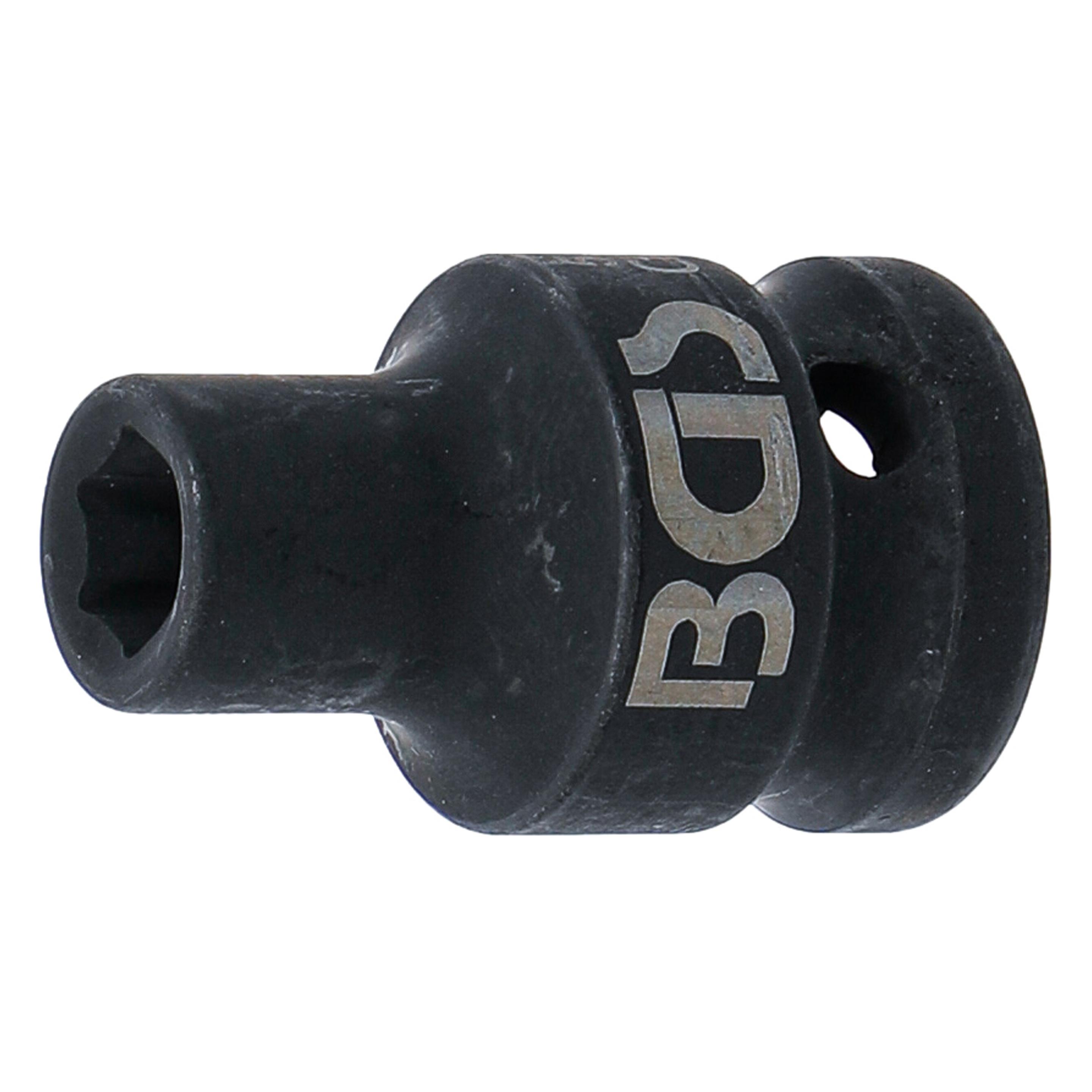 BGS Kraft-Steckschlüssel-Einsatz Sechskant Antrieb Innenvierkant 12,5 mm (1/2") SW 8 mm (8 mm) (5205-8)