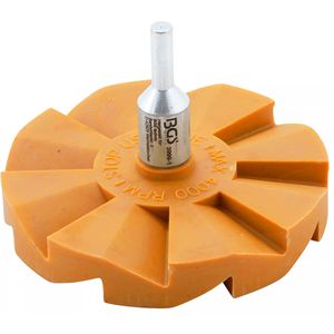 BGS-technic Folienradierer 3999-1, inkl. Adapter, Ø 90 mm, mit Fächer, für Bohrmaschine