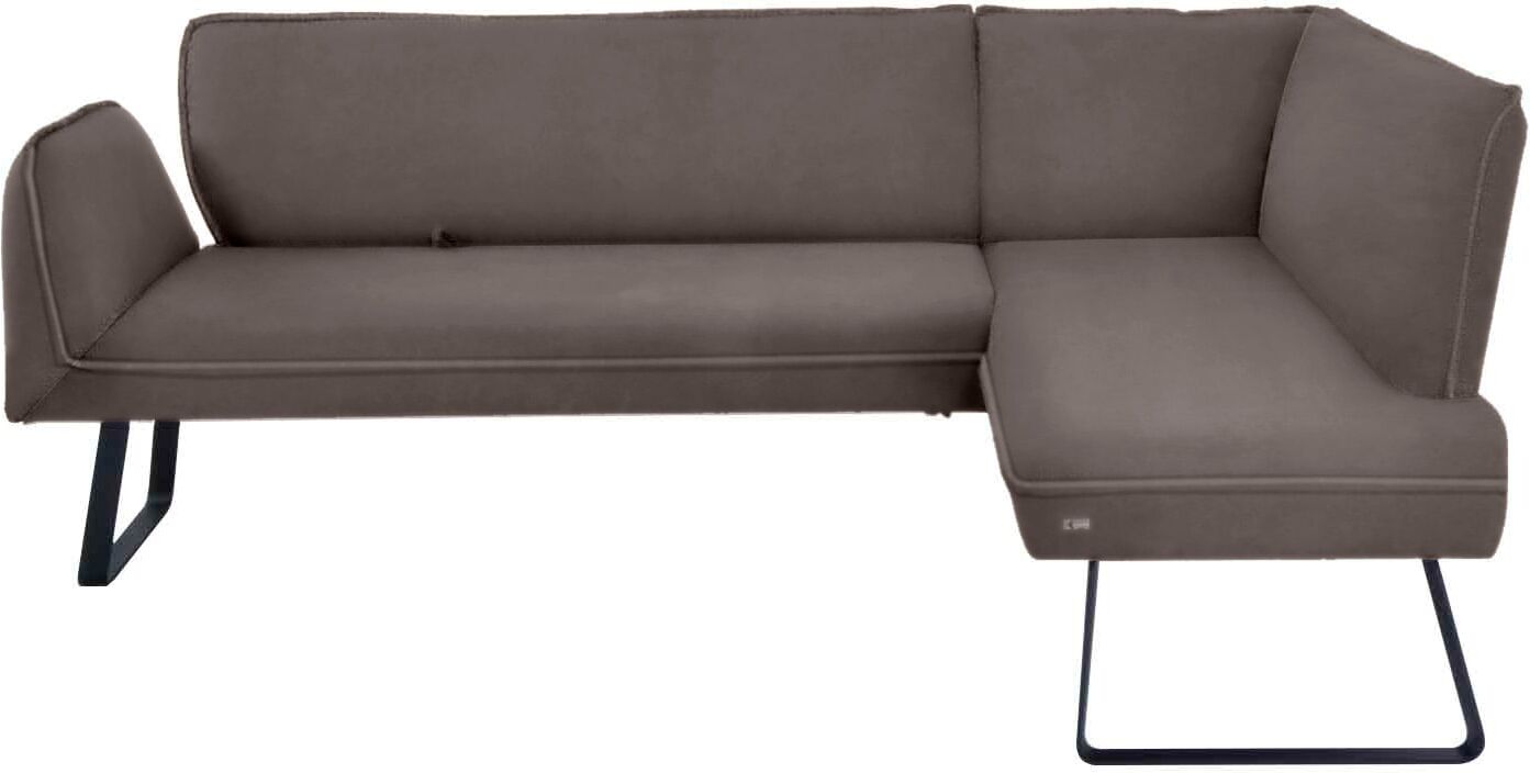 K+W Komfort & Wohnen "Drive" mit Seitenteilverstellung am langem Schenkel zur Sitzplatzerweiterung sattel 77 B/H/T: 91cm x 68cm, Leder CLOUD, langer Schenkel links