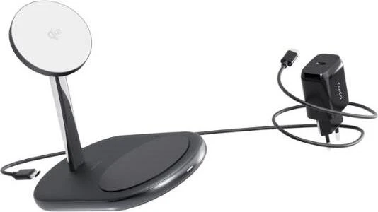 Epico UltraBase Qi2 2in1 Mag+ Wireless Charging Stand EX40 - Schwarz