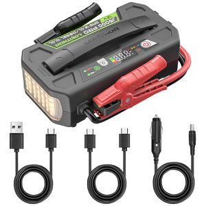 Lokithor Starthilfe-Powerbank J5000 Pro, 12V, 5000A Spitzenstrom, mit Arbeitsleuchte, Kapazität 27000mAh