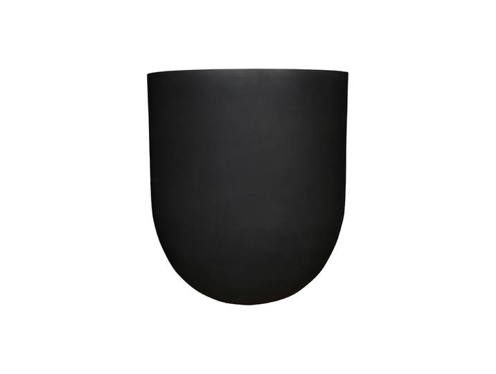 Hochwertiger In-/Outdoor Blumentopf „Refined Lex XXL“ Vulkan Schwarz Pottery Pots