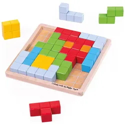 Bigjigs Holzblock-Puzzle-Muster