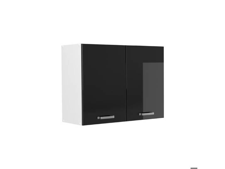 Armoire en verre R-Line 80cm Noir Haute brillance/Blanc Vicco 71455