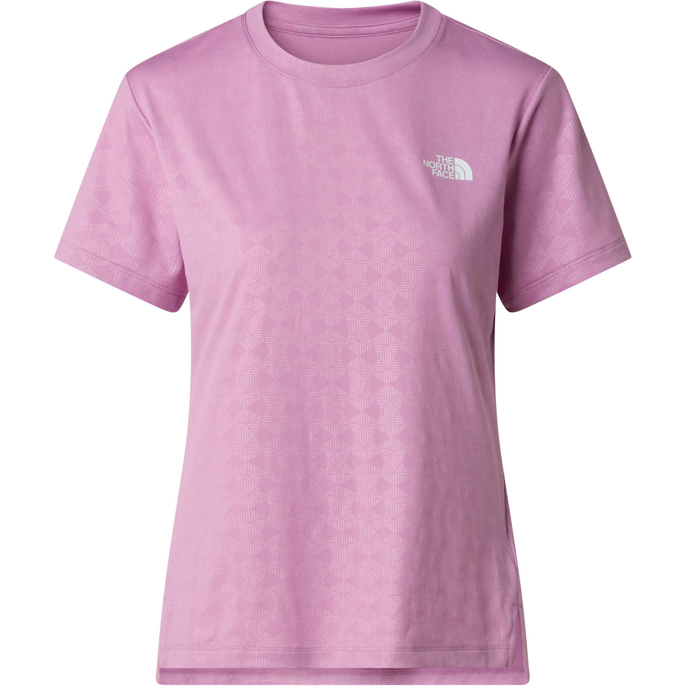 The North Face Flex Geo Embossed Damen T-Shirts rosa Größe M Trekking Atmungsaktiv