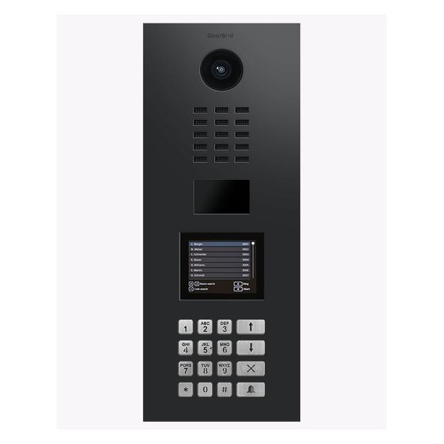 Doorbird D22DKV IP Video Türsprechanlage Graphitschwarz (Polar (Bluetooth Low Energie, Ethernet, WLAN) (4251489649792)