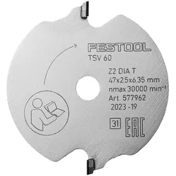 Festool, Sägeblatt, Vorritz-Sägeblatt DIA 47x2,5x6,35 T2