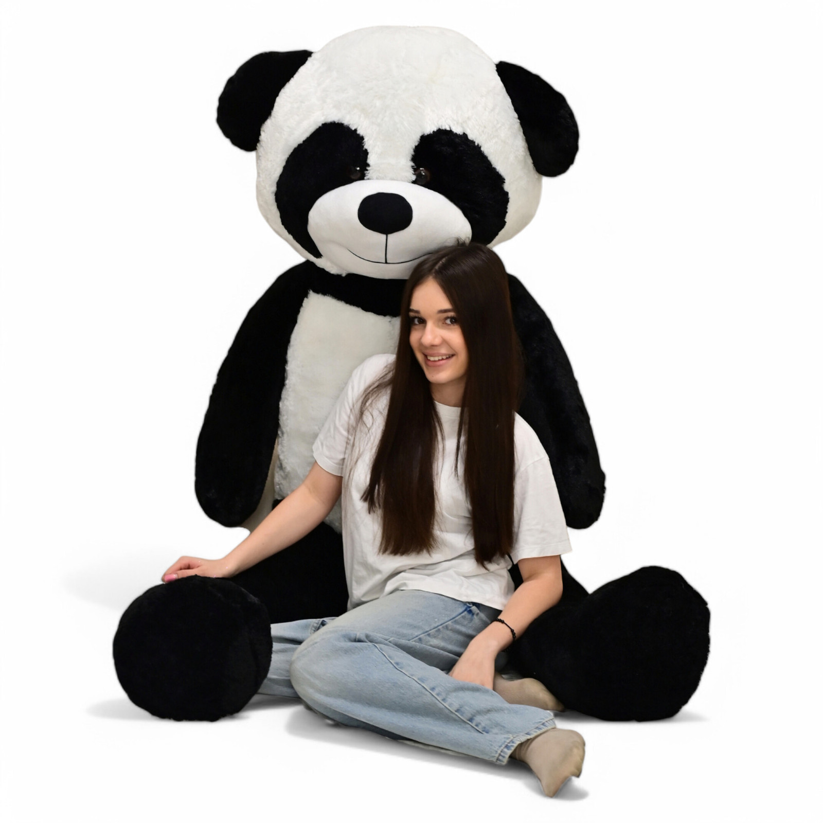 Odolplusz XXL Panda Pluche Knuffelbeer, 220 cm
