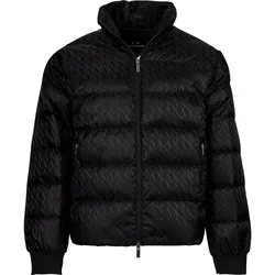 A|X ARMANI EXCHANGE Herren Daunenjacke - Steppjacke, Reißverschluss, Echte Daunen, Warm Gefüttert Schwarz / M