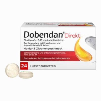 Reckitt Benckiser Deutschland GmbH DOBENDAN Strepsils Direkt Flurbiprof.8,75mg Lut. 24 St 05013390