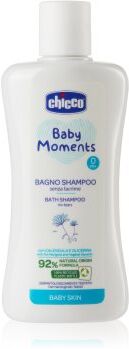 Chicco Baby Moments Bath Shampoo champô para todo o corpo para bebés 0+ 200 ml. Baby Moments Bath Shampoo