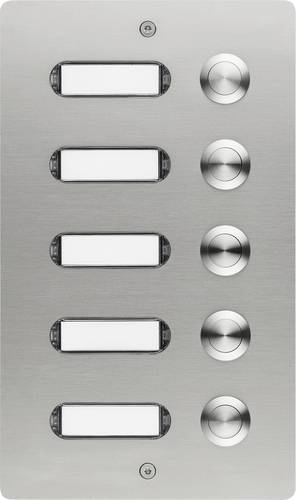Grothe 55405 Klingeltaster mit Namensschild Edelstahl V2A
