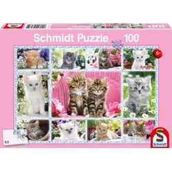 Schmidt Spiele - Kinderpuzzle - Katzenbabys, 100 Teile