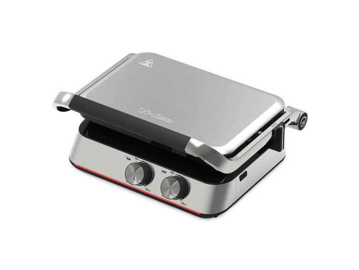 Trisa Electronics Sandwichtoaster, Silberfarben, Metall, 28.5x16.5x34 cm, Elektrogeräte
