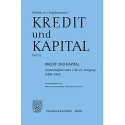 Kredit und Kapital., Fachbücher