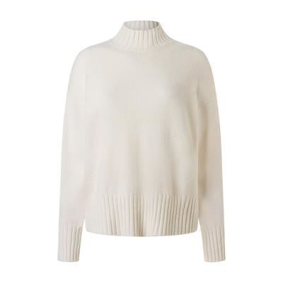 Strickpullover MAERZ MUENCHEN "Maerz Muenchen 310500 Strickpullover Damen Bekleidung", Damen, Gr. 46, weiß, 100% Schurwolle, Pullover Strickpullover