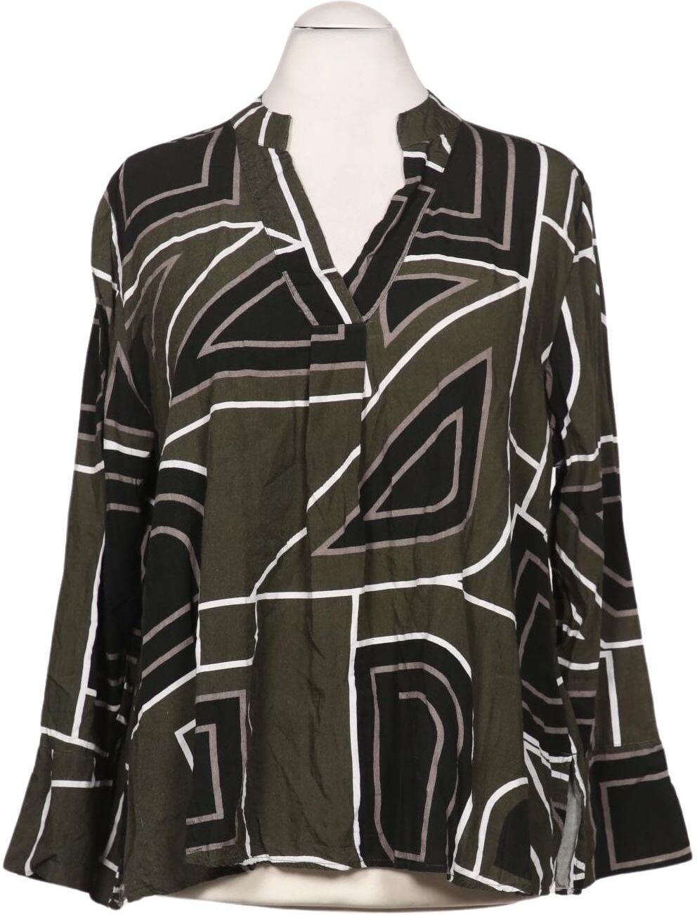 Ulla Popken Damen Bluse, Grün, Gr. 3Xl, Viskose - Second Hand