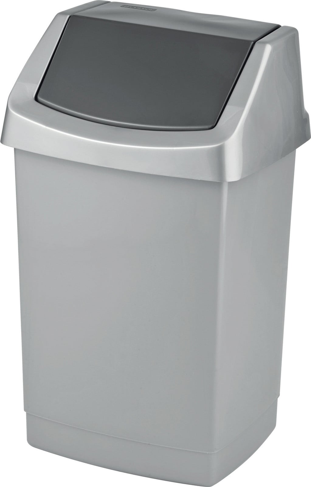 Curver Vuilnisbak met scharnierend deksel, 25 liter, grijs