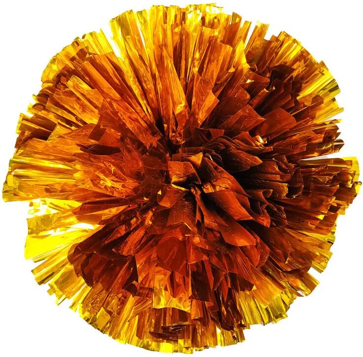 INF Cheerleading Pom Poms, Groß 32cm Doppelkopf Metallic Cheer Poms Gold