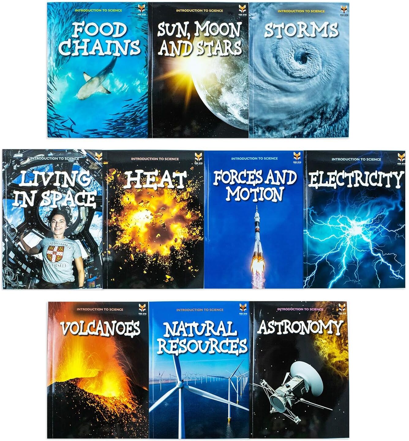 Fox Eye Publishing Introduction to Science for Beginners Series 1 – 10 Books Collection Set – Educational Science Collection