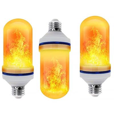 LED-E27-Flammenbirne, Feuerlampe, Maisbirne, flackerndes LED-Licht, dynamischer Flammeneffekt, 85–265 V, für die Beleuchtung zu Hause