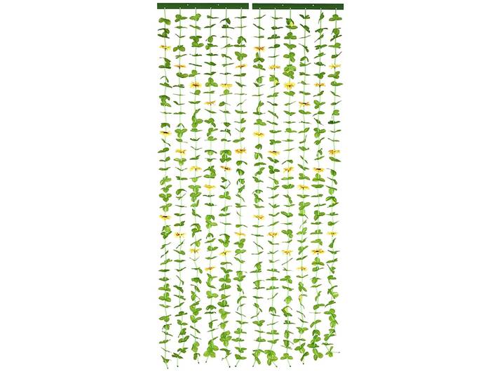 Türvorhang MAXIMEX Indian Summer , grün, B:90cm H:190cm, Polyester, Polyester, Polypropylen, Gardinen, Türvorhang, Blättervorhang für Balkon und Terrasse, Insekten- und Sichtschutz