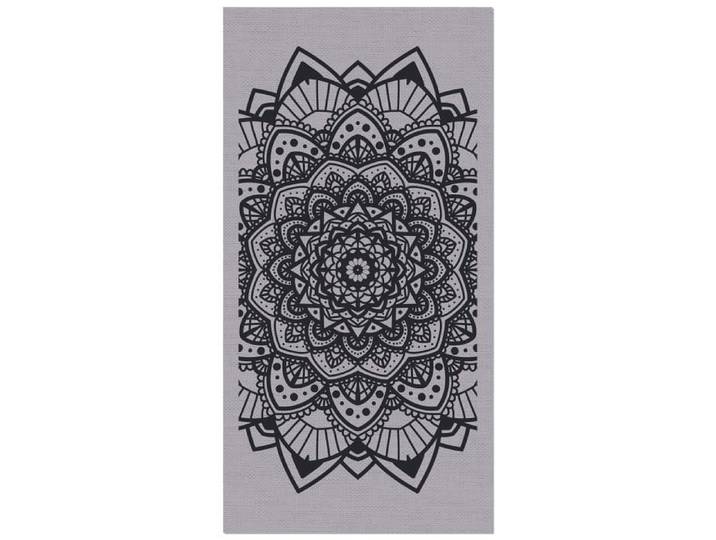 Tapis Extérieur Panorama Mandala Noire 160x230 cm - Tapis Vinyle pour Balcon et Jardin