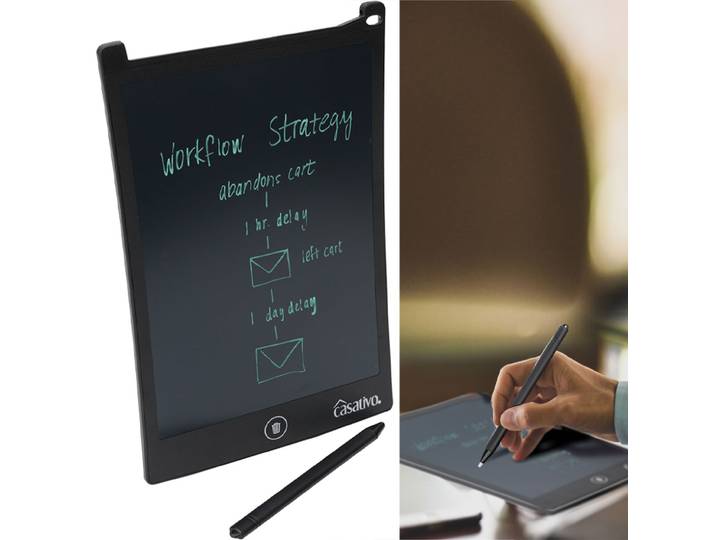 Elektronische LCD-Schreibtafel mit Eingabe-Stift, 100.000 Löschvorgänge, 8,5 / 21,5 cm