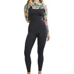 BILLABONG 4/3 SALTY DAYZ NATURAL CHEST ZIP Full Suit 2026 black tropical - XS