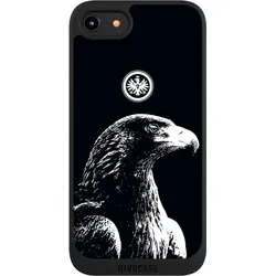 Nivocase Handyhülle für Apple iPhone 7 Hülle NIVOpure Case Schwarz Eintracht Frankfurt Offizielles (Apple iPhone 7), Smartphone Hülle, Schwarz
