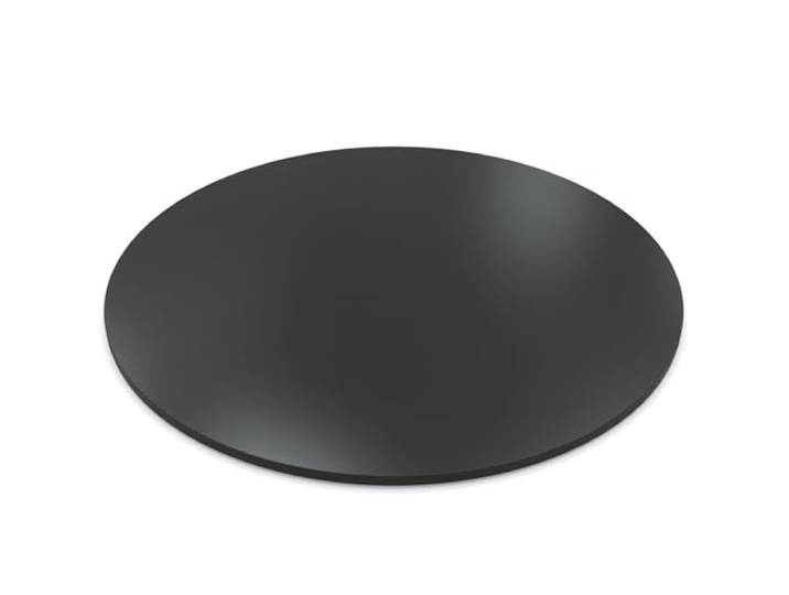 AUPROTEC Tischplatte 19mm rund Ø 1300 mm Anthrazit Holzplatte melaminharzbeschichtet Spanplatte mit Umleimer ABS Kante Auswahl: 130 cm