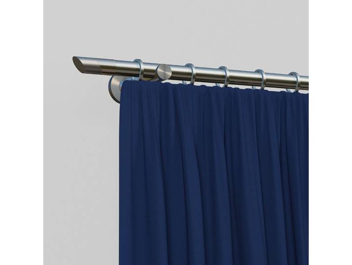Gardinenstange INDEKO Durban , silber (edelstahlfarben), L:240cm, Eisen, Gardinenstangen, Gardinenstange