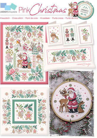 Stickvorlage "Pink Christmas"