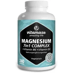 MAGNESIUM 7IN1 Komplex+B6+D3 Kapseln 240 St