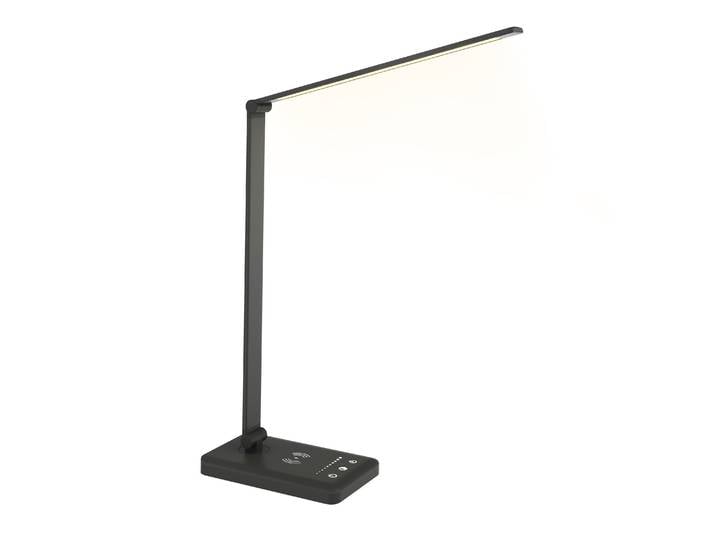 LED Tischlampe LUX mit Wireless Charger schwarz