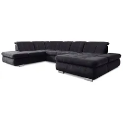 ComfortPlan Wohnlandschaft Sherman Stoff Black