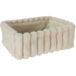 Korb FLUFFY weiß klein (LBH 18x14x11 cm) - LBH 18x14x11 cm