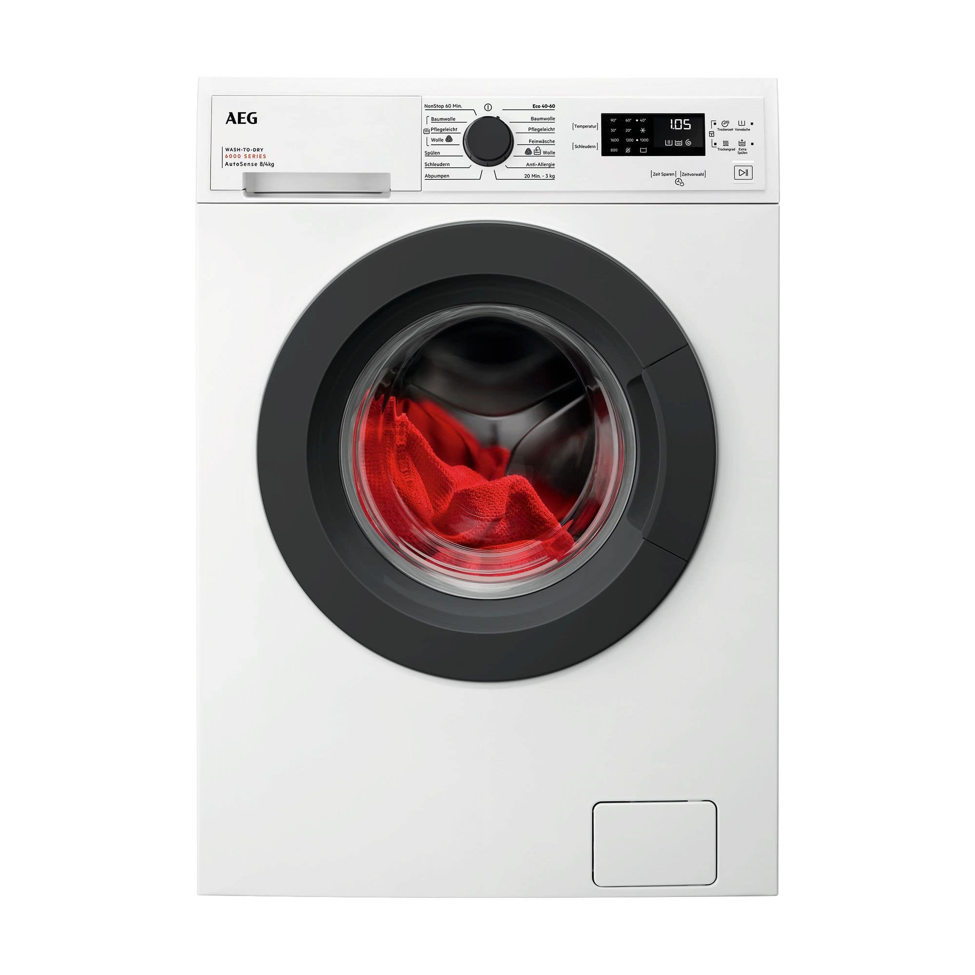 AEG Serie 6000 LWK6F86EX 8 kg 4 kg Kondensations Waschtrockner 1500 U/min 914 603 730